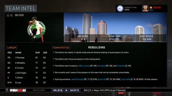 NBA 2K16: screenshot 1