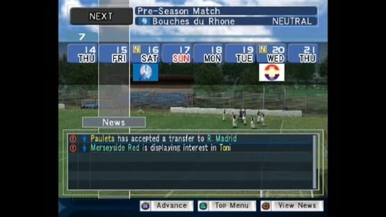Pro Evolution Soccer Management: captura 4
